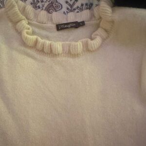 Jmclauglin 100% cashmere ruffle sweater